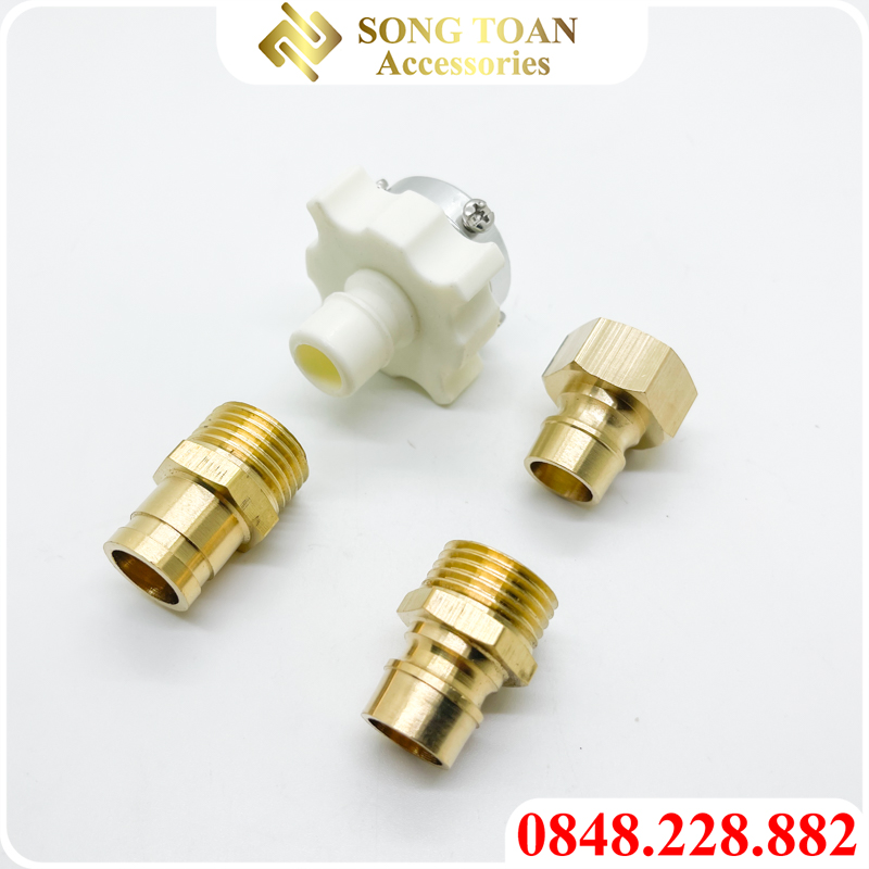 Đầu Nối Máy Giặt, Béc Máy Giặt, Nối Nhanh Đầu Máy Giặt ren ngoài 21