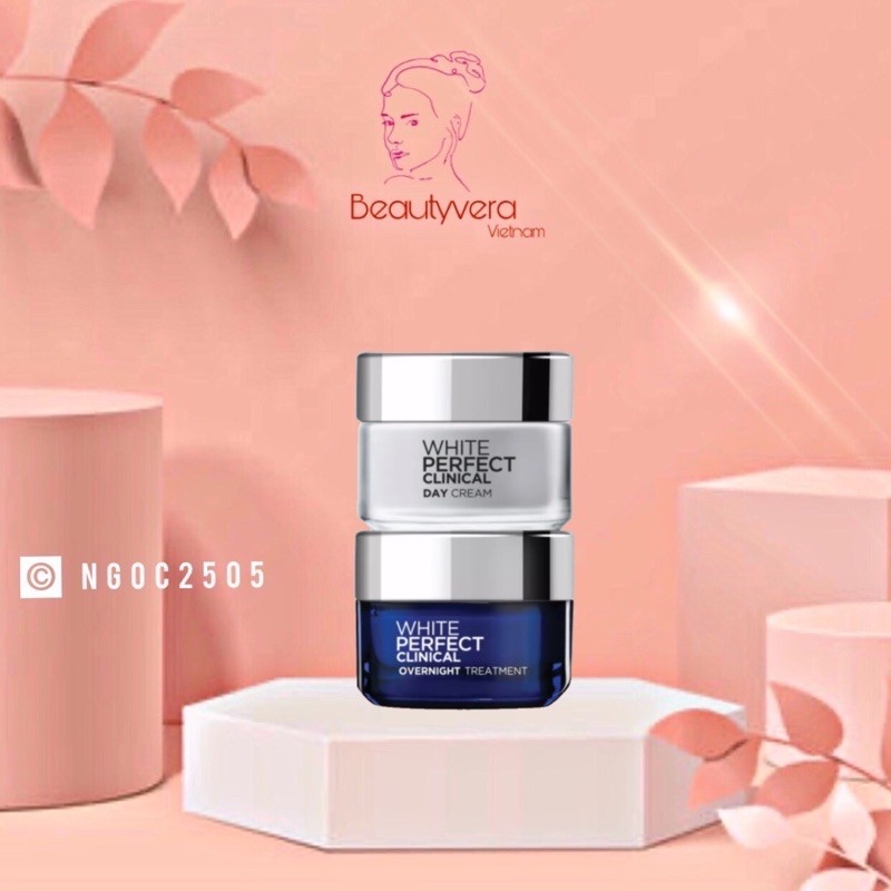 ﹍ Kem dưỡng làm sáng da giảm thâm nám ngày và đêm L'Oreal Paris White Perfect Clinical
