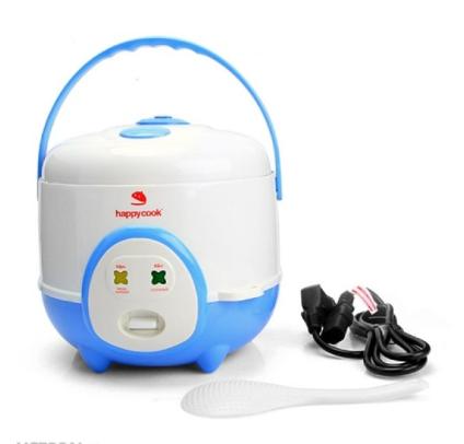 Nồi Cơm Điện HappyCook HC-060 0.6 lít (Trắng phối xanh)