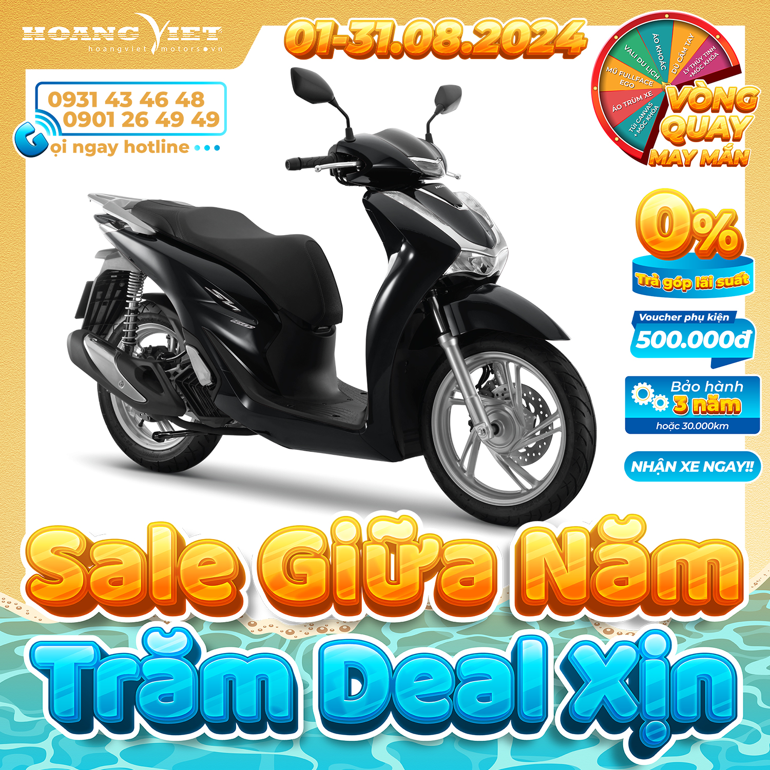 Xe Máy Honda SH160i 2024 - Phiên Bản Tiêu Chuẩn