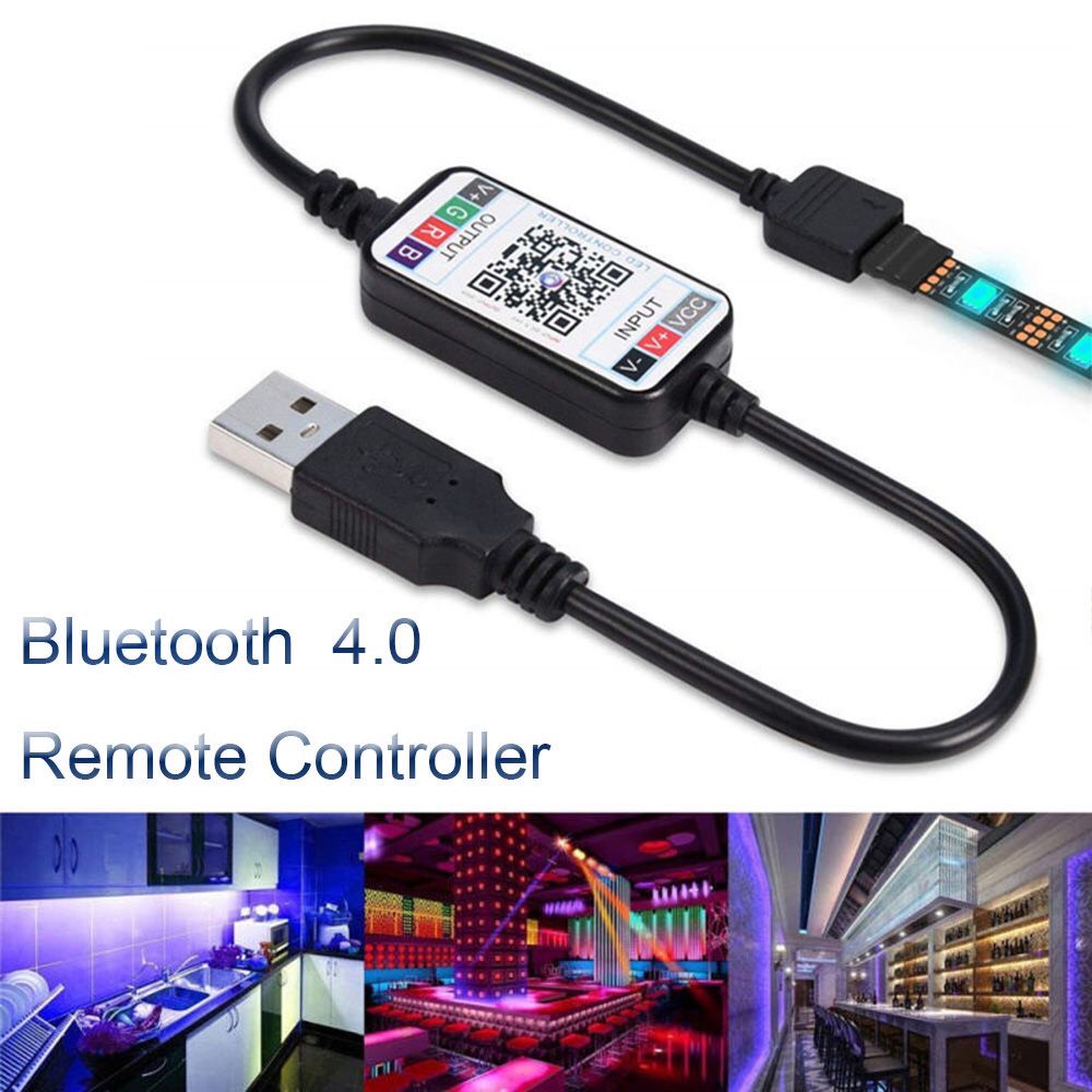 Bộ điều khiển led RGB bằng Bluetooth 4.0 qua App duoCol Strip - điều khiển led - đèn led xe oto - xe máy -led trang trí