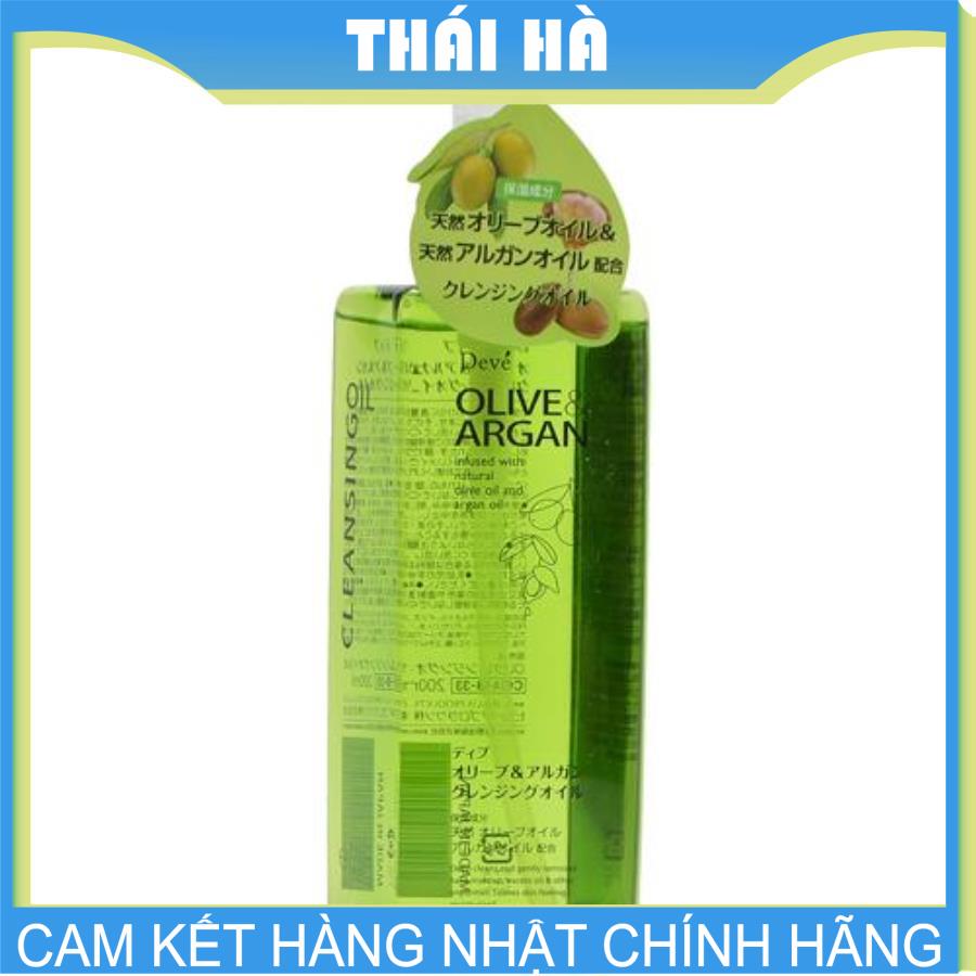 Dầu tẩy trang olive & argan deve nhật bản 500ml