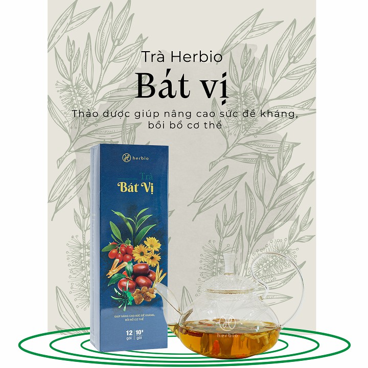 HERBIO - [HỘP] TRÀ BÁT VỊ 9GR (12 GÓI/HỘP)