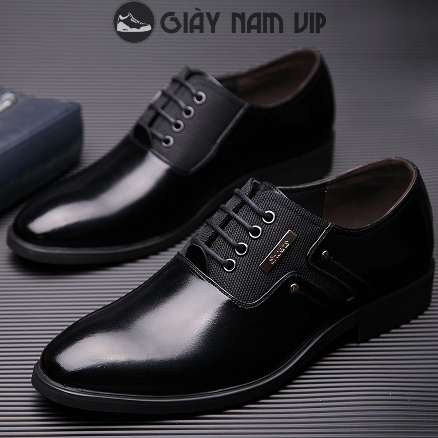 Giày nam cao cấp da bò thật công sở đẹp giaynamvip giày tây nam buộc dây hàn quốc gd87
