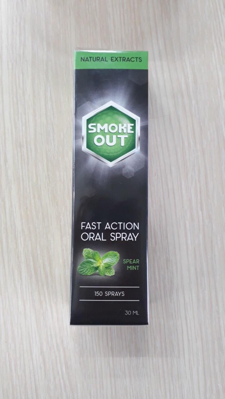 Xịt cai nghiện thuốc lá Smoke Out fast action oral spray 30ml