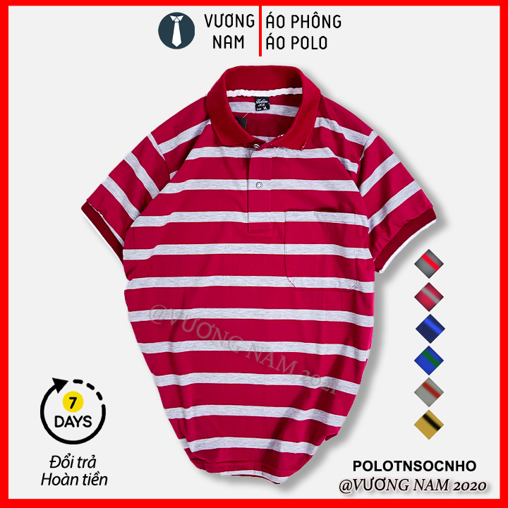 Áo thun nam trung niên có cổ form rộng tay ngắn polo cotton đẹp