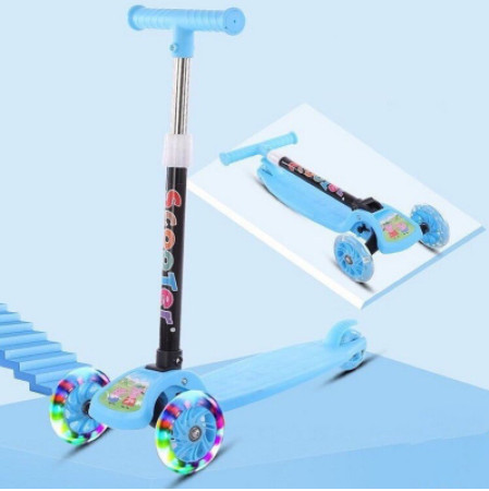 [HCM]Xe Trượt Scooter cho bé xe scooter trẻ em 3 bánh gấp gọn có đèn phát sáng [ Hàng loại 1] - Xe Trượt Dành Bé Từ 1- 5 Tuổi. Xe Trượt giá Rẻ