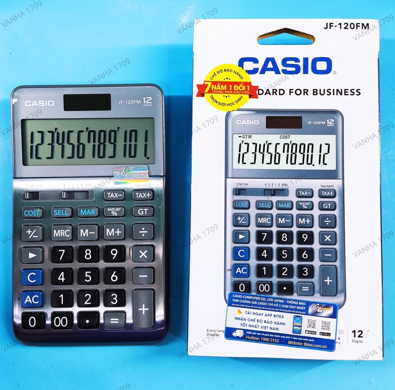 Casio™ máy tính văn phòng 12 số jf 120fm