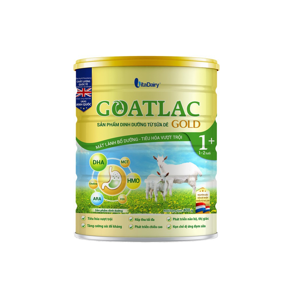 Sữa dê goatlac gold 1+ 800g