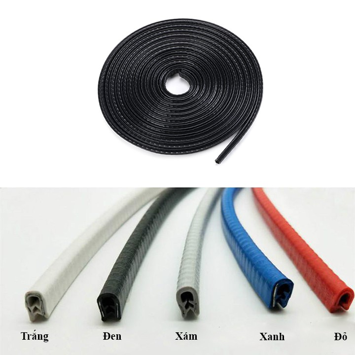 Gioăng cao su, nẹp viền cửa chữ U lõi thép chống va đập trầy xước cánh cửa ô tô - Better Car