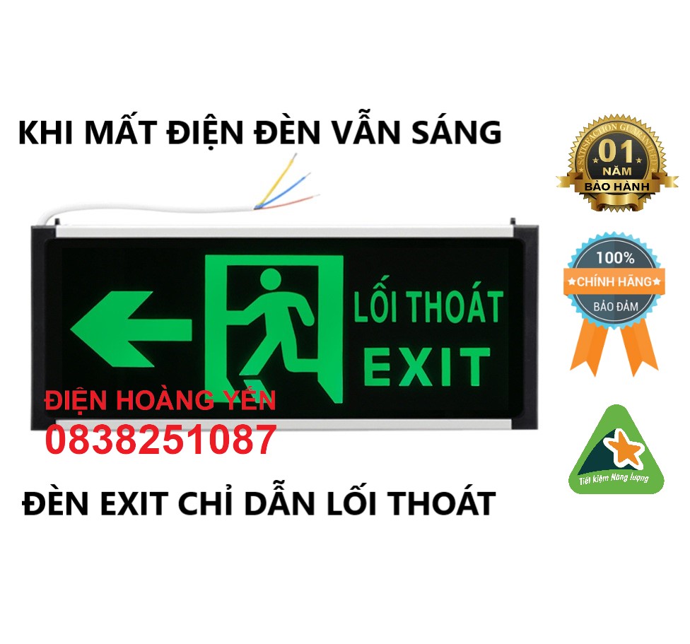 Đèn led exit 2 mặt - đèn lối thoát, đèn khẩn cấp lối thoát
