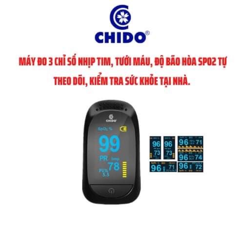 Máy đo nồng độ oxy máu spo2 chido