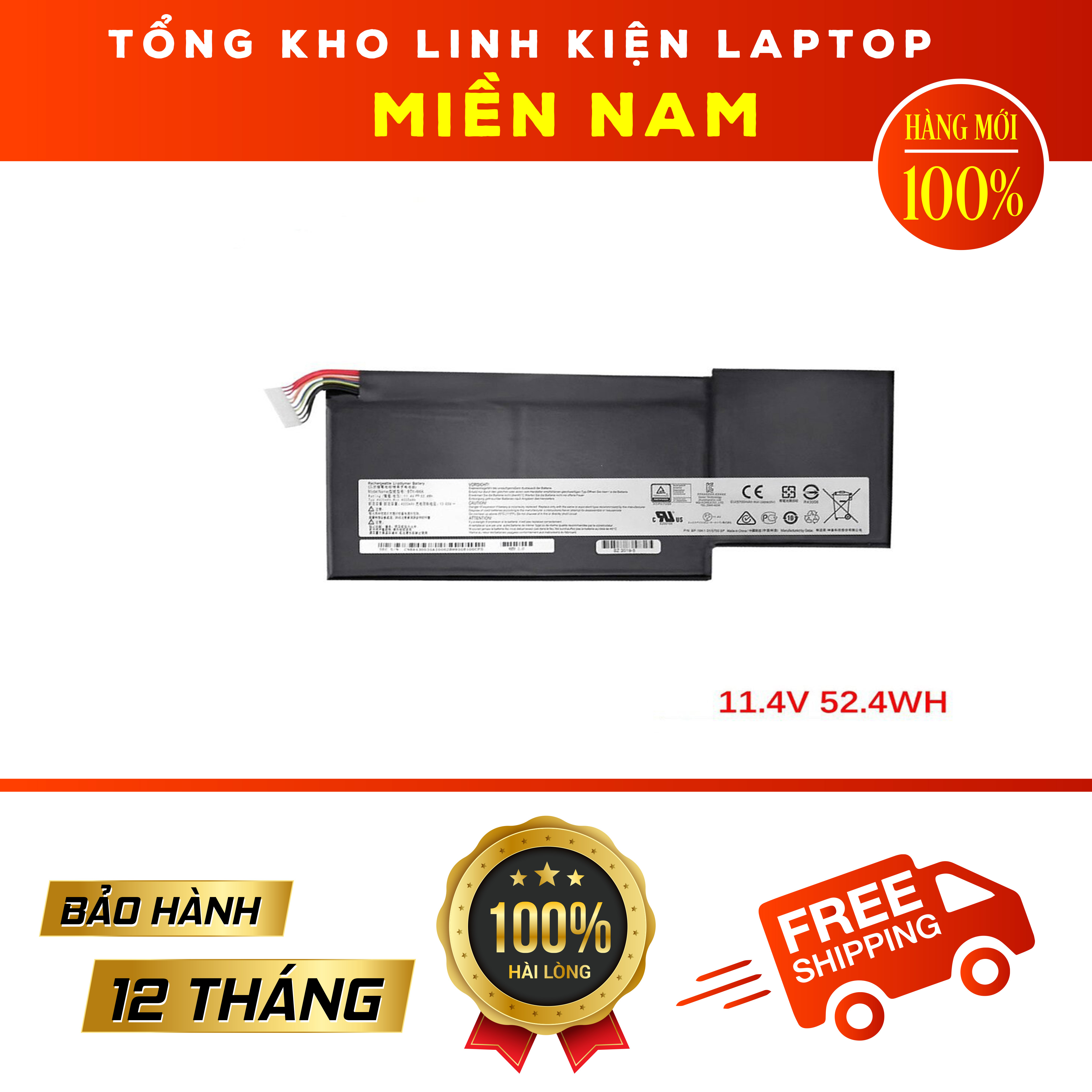 [HCM]Pin cho Laptop MSI GF63 GF75 GF63 GF73-8RC 7RG 7RG-005 GF63 mã Pin BTY-M6K Hàng Zin