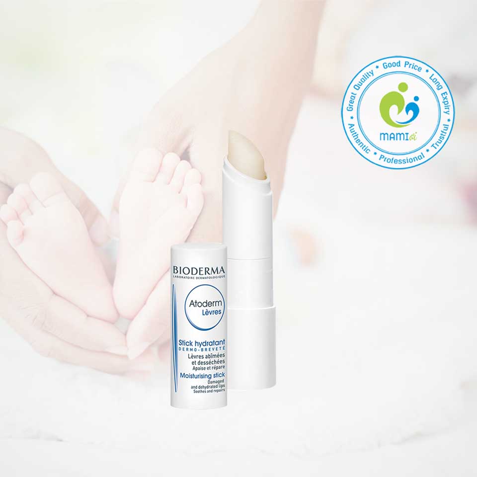 Son dưỡng môi giữ ẩm, làm dịu môi Bioderma Atoderm Levres Stick Hydratant, Pháp