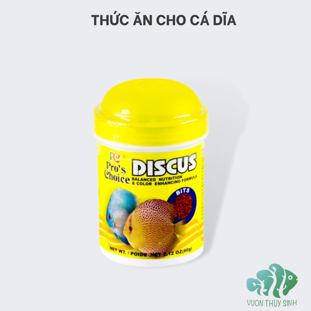 Thức ăn cá dĩa Discus Bits Pros Choice dạng hạt