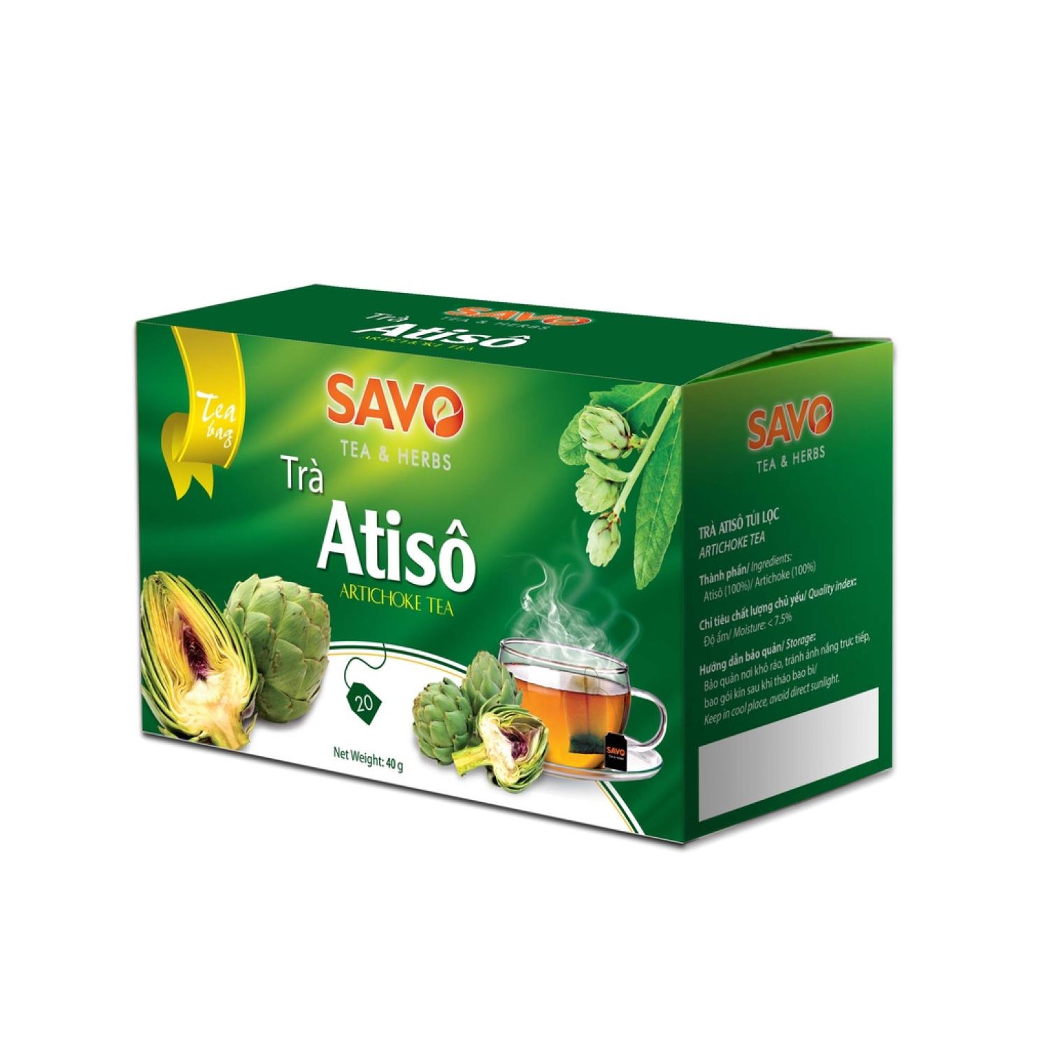 Trà savo atiso túi lọc