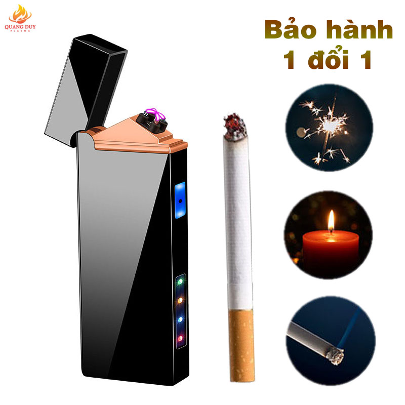 Bật lửa điện ARC Lighter Plasma bật lửa độc lạ , hộp quẹt sạc pin usb cảm biến tạo 4 tia plasma chốn