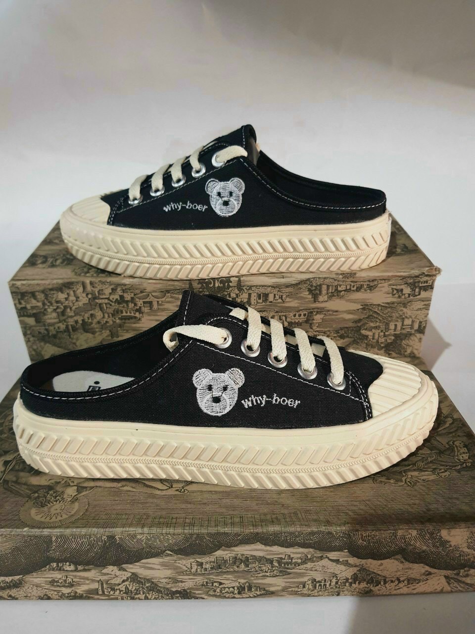 giày sục gấu đáng yêu