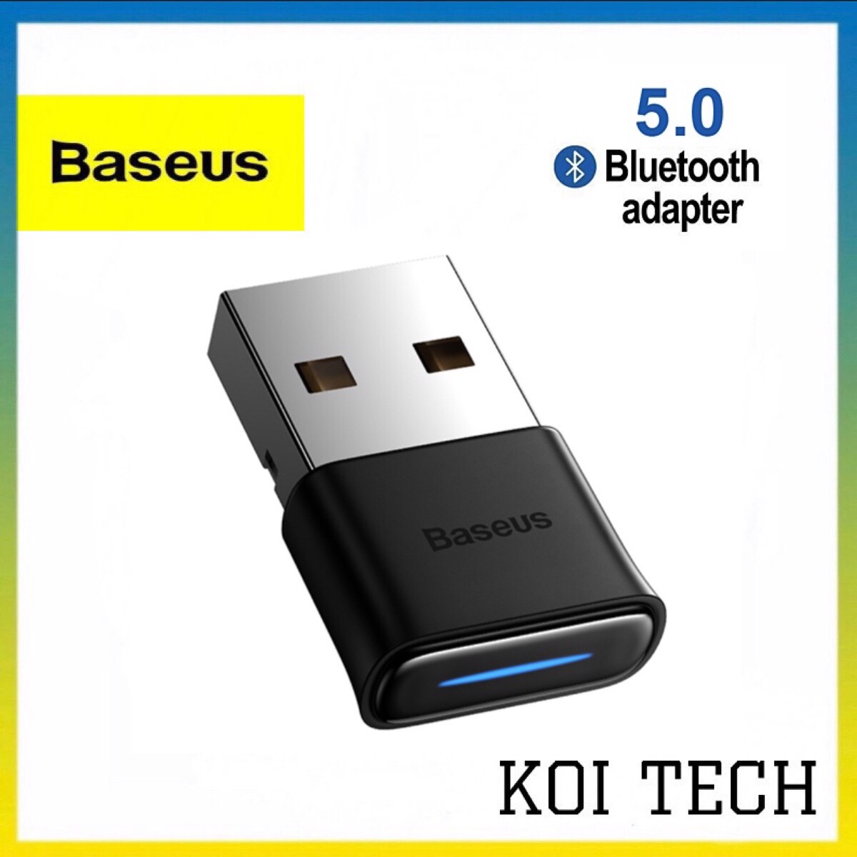 Usb Bluetooth 5.0 - Bộ thu phát bluetooth tốc độ cao Baseus usb adapter không dây cho chuột bàn phím âm thanh loa máy tính - KOI TECH