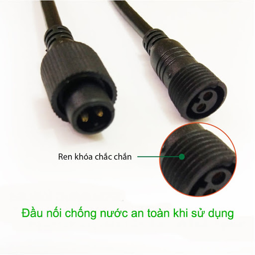 Dây nối dài 5m cho đèn năng lượng mặt trời- Jack chân song song, | Bảo Hành 12 tháng |