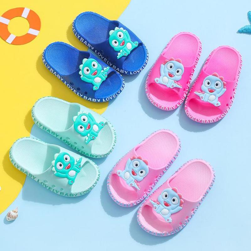 Dép lê khủng long. màu hồng. mềm, nhẹ. sz 30-35. 35k