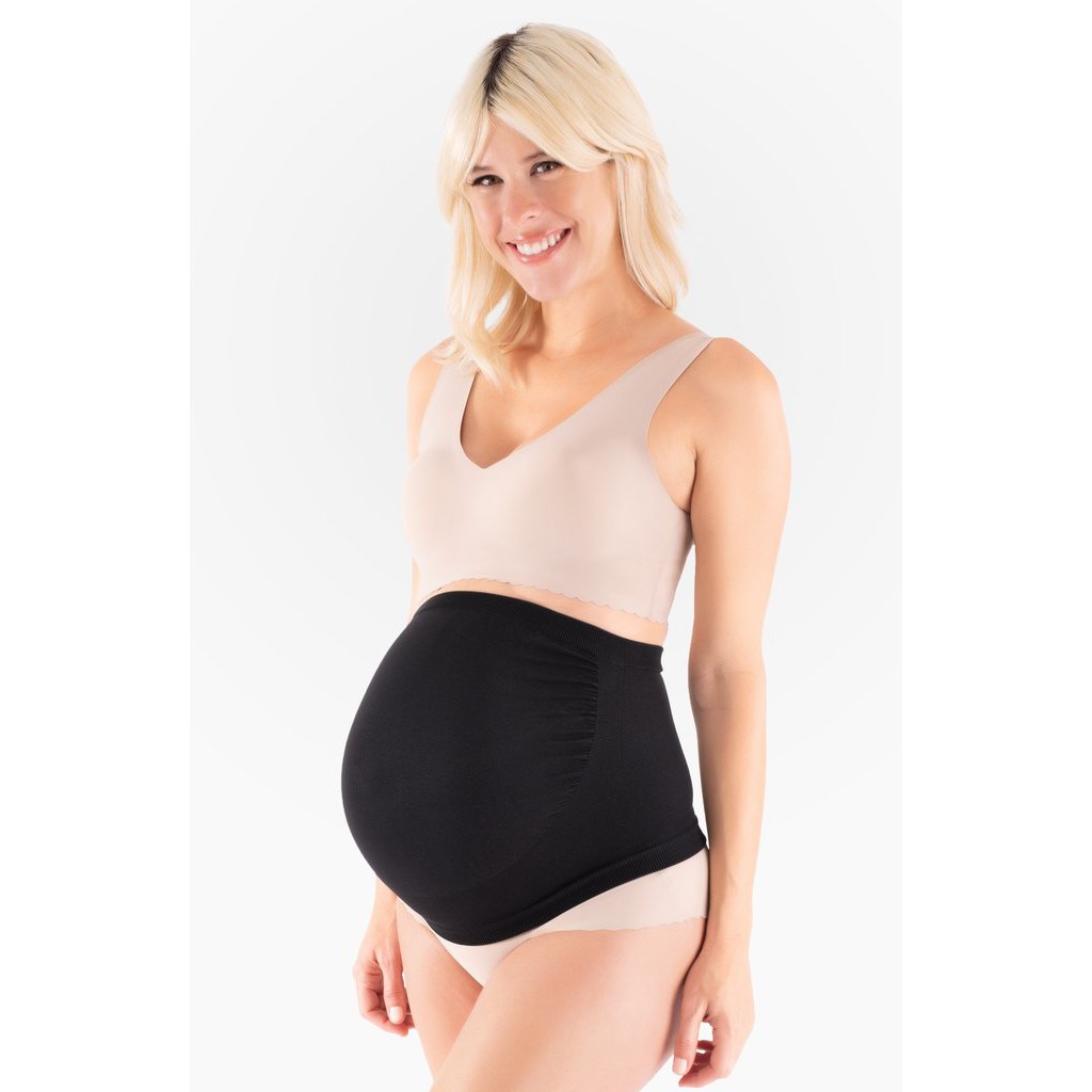 Băng Quấn Cho Bà Bầu BELLY BOOST - Chính hãng Belly Bandit, Mỹ. Đai Quấn Cho Bà Bầu Giúp Nâng Đỡ Cơ Thể, Giữ Kem Dưỡng Ẩm, Chống Rạn Da, Tạo Sự Thoải Mái, Thoáng Khí Hàng Cao Cấp - Màu Đen/Nude
