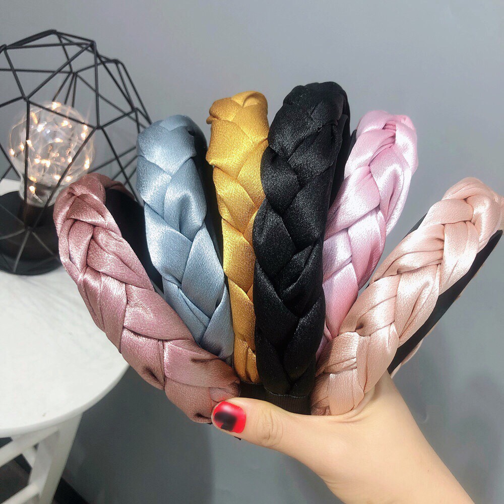 Bờm tóc trơn tết lụa satin nữ tính cho các nàng, Cài Tóc, Băng Đô Tết, Video Thật - phukienteen