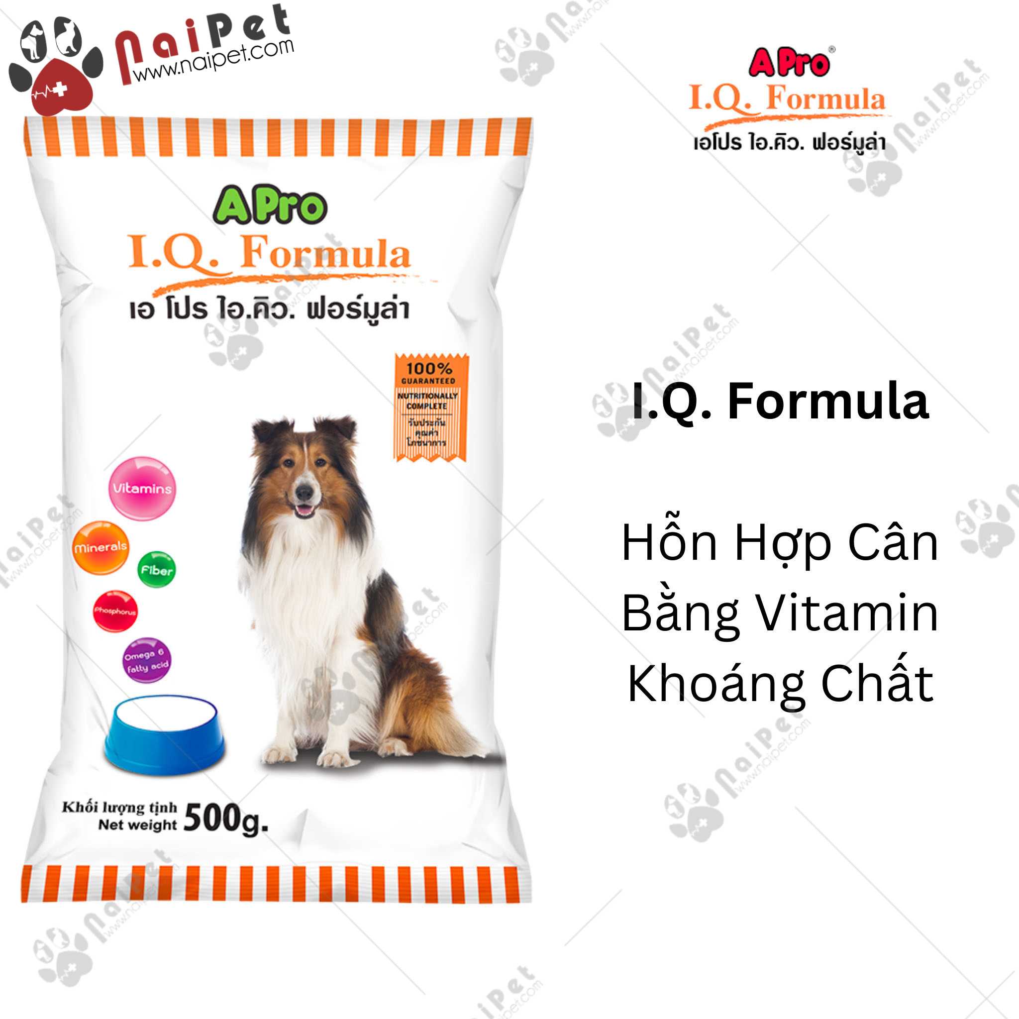 Thức Ăn Hạt Khô cho chó APro IQ Formula 500g