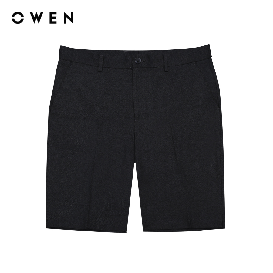 OWEN - Quần short Slim Fit SW231924 màu Xám Melange chất liệu TR Spandex