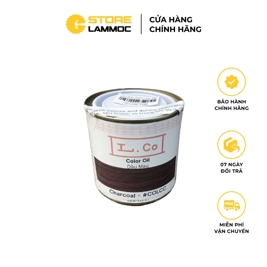 Dầu Màu Gỗ Cao Cấp, An Toàn Cho Sức Khỏe - L.Co Color Oil Charcoal - COLCC0.25