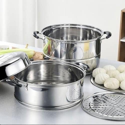Nồi hấp inox 3 tầng 28cm