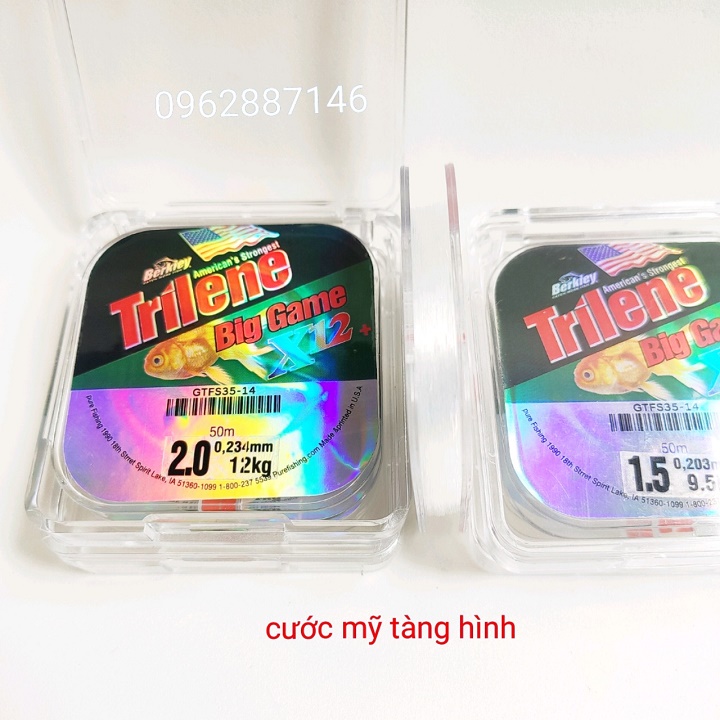cước thẻo cước mỹ tàng hình cước câu cá 50m x12