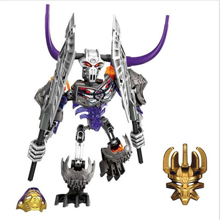 Đồ chơi lắp ráp Lego ghép hình KSZ Bionicle 710-1 Skull Warrios 102 mảnh ghép Unboxing - New4all