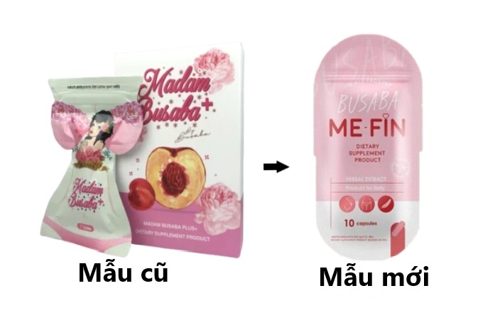 Viên nở ngực khít khỏe Busaba mẫu mới Me-fin gói 10 viên