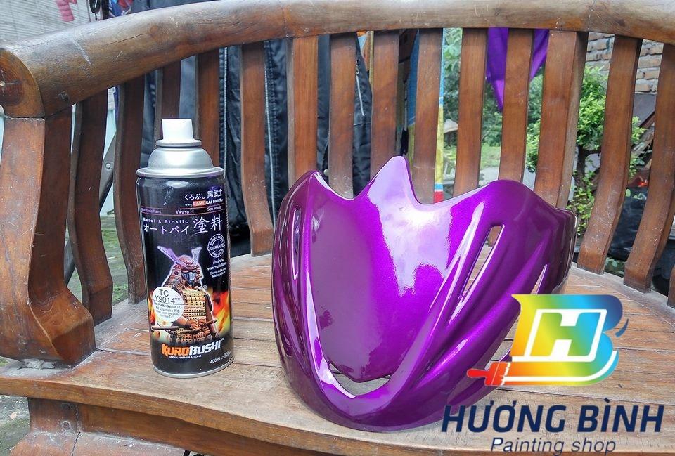 [COMBO] Sơn xịt Samurai màu Candy Tím - TC Y9014 với bóng K1K