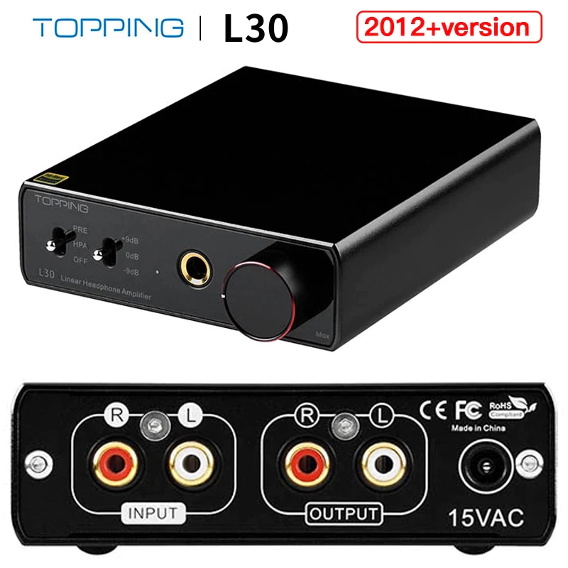 [Trả góp 0%]TOPPING L30 Headphone Amplifier 6.35MM NFCA HiFi RCA Hi-Res pre-amp preamplifier for E30 DAC