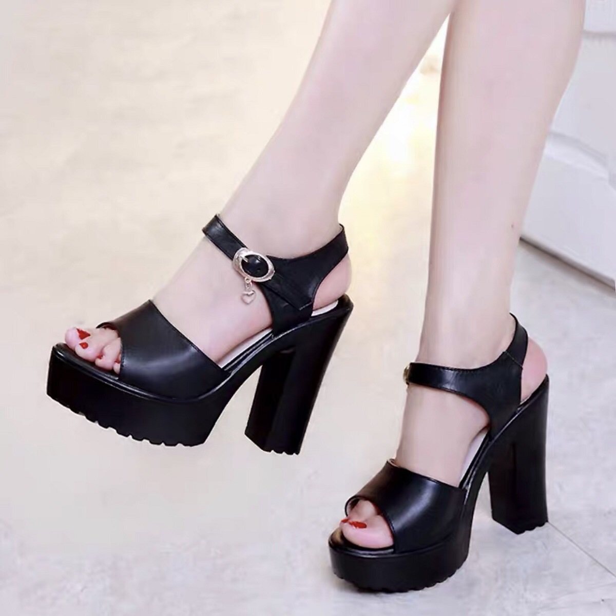 Giay sandal quai bản 10p cao cấp