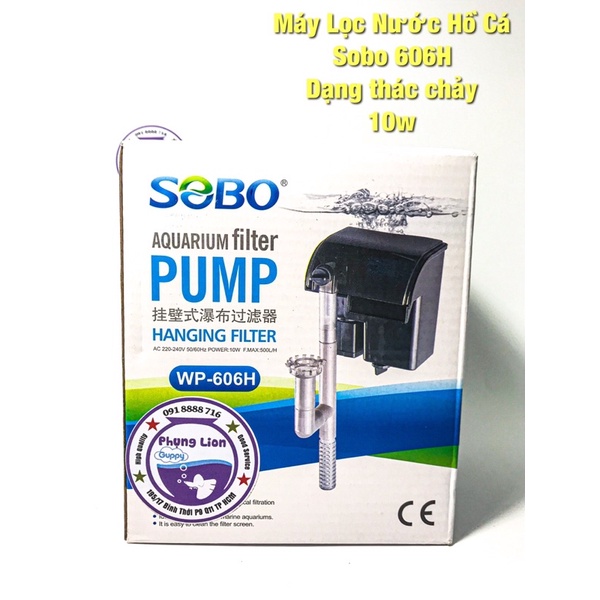 Máy lọc nước sobo wp-606h 10w dạng thác dành cho hồ cá