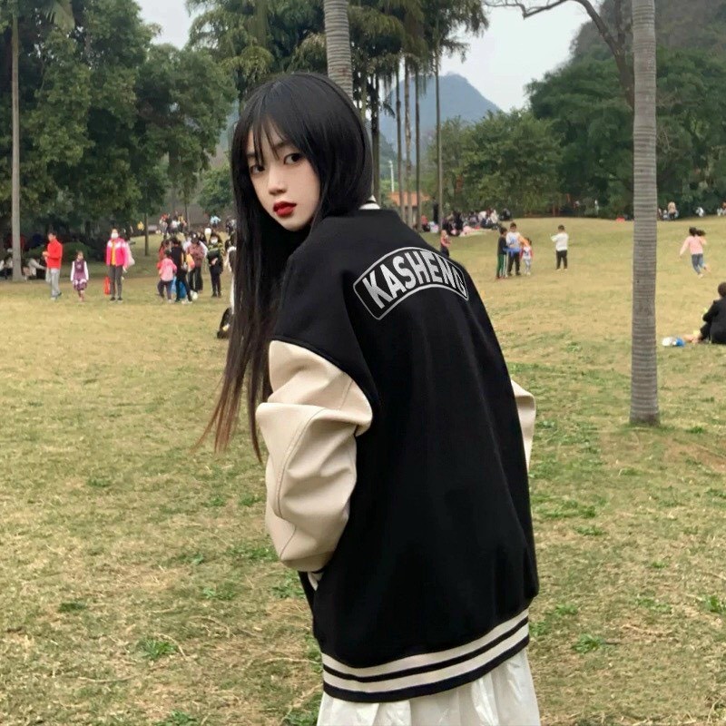 Áo khoác dù bomber nam nữ in logo chữ k thời trang, áo khoác dù nam nữ