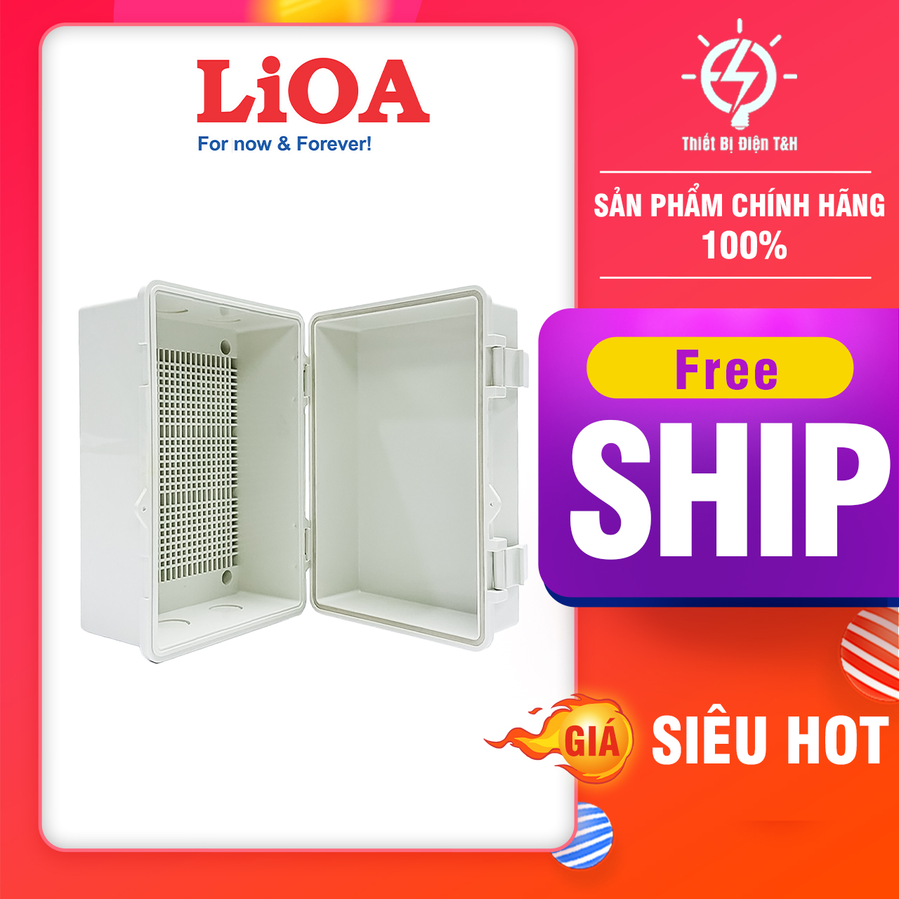 Tủ điện nhựa ngoài trời, hộp kỹ thuật chống nước, trong nhà LIOA, JL-00B,  JL-00C