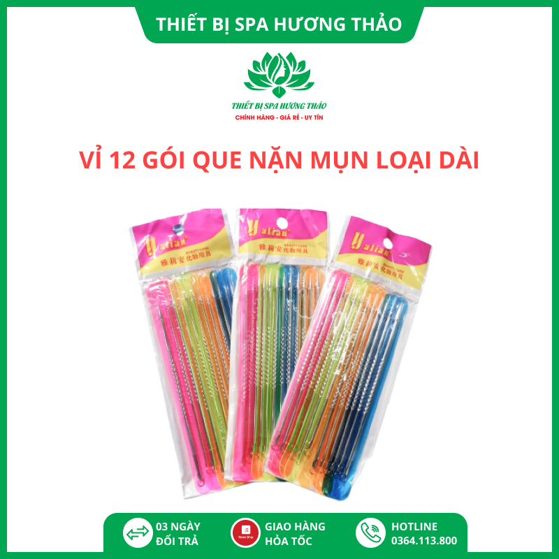 Que lặn mụn vỉ 12 cây loại dài
