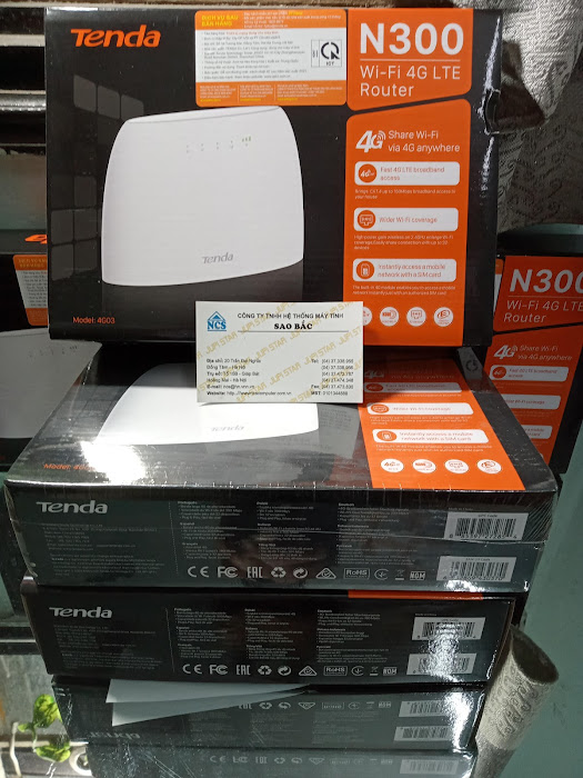 Bộ phát wifi 4g Tenda 4G03 chính hãng