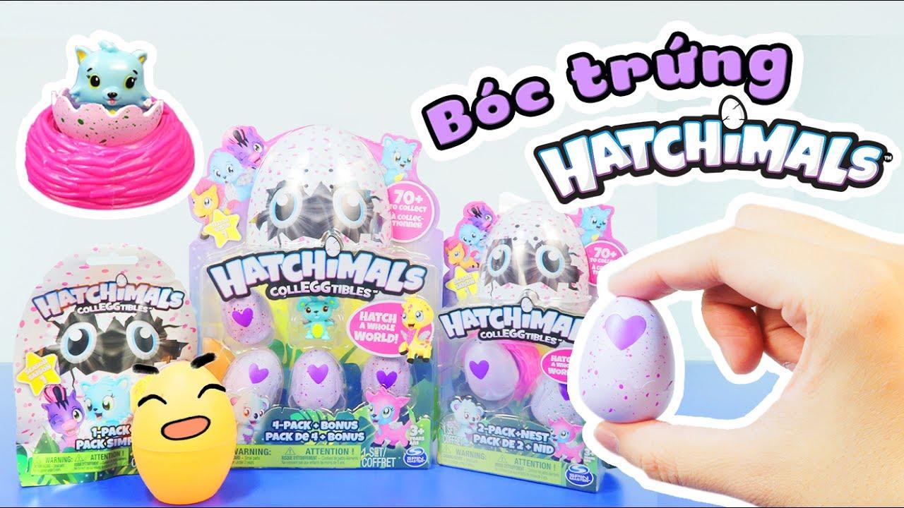 Đồ chơi trứng khủng long hatchimals - bộ 4 trứng