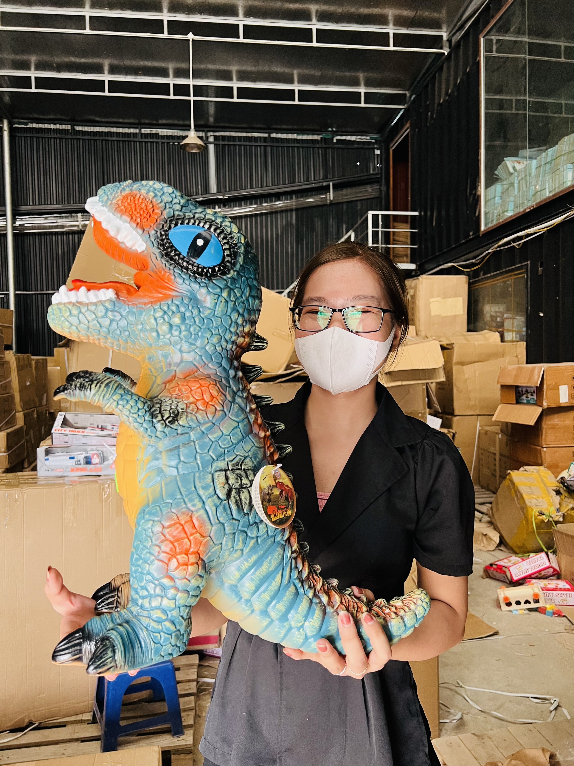 Mô hình khủng long cao su cỡ lớn