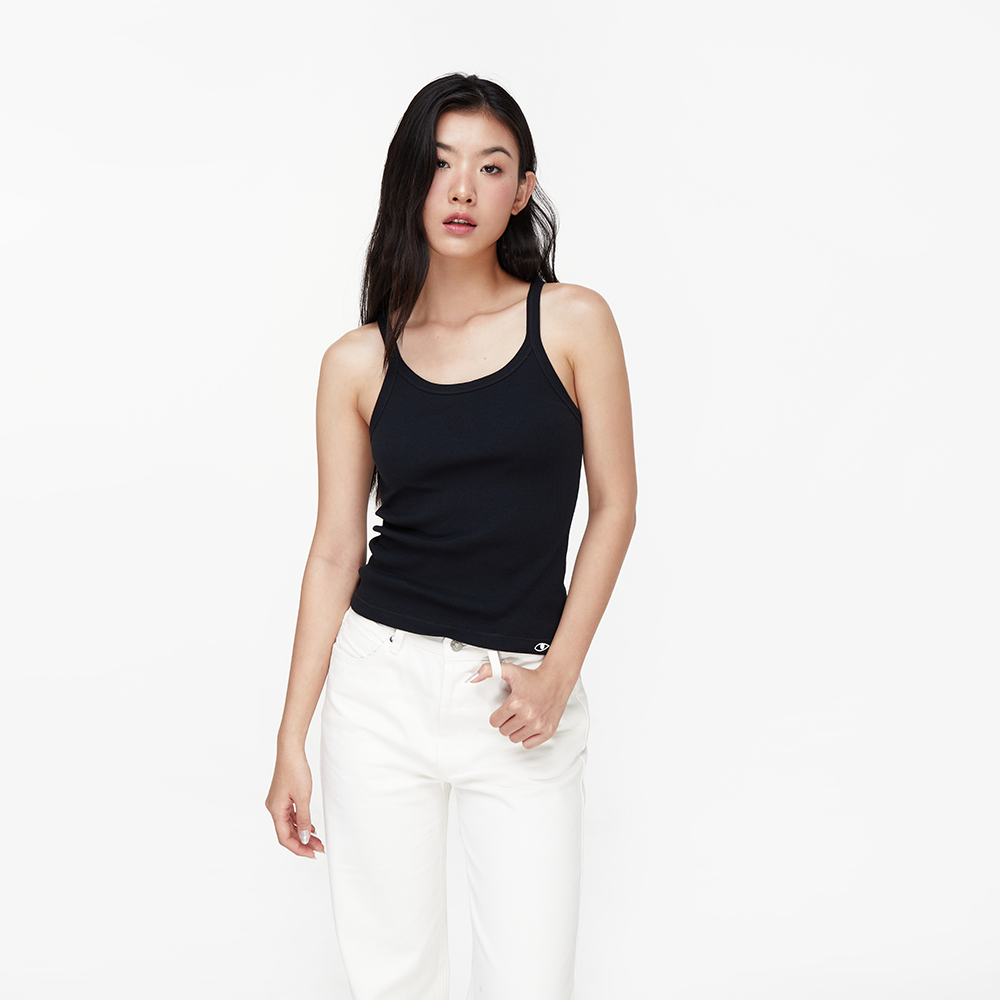 TheBlueTshirt-Áo ba lỗ màu đen cho nữ-Real Tank - Black