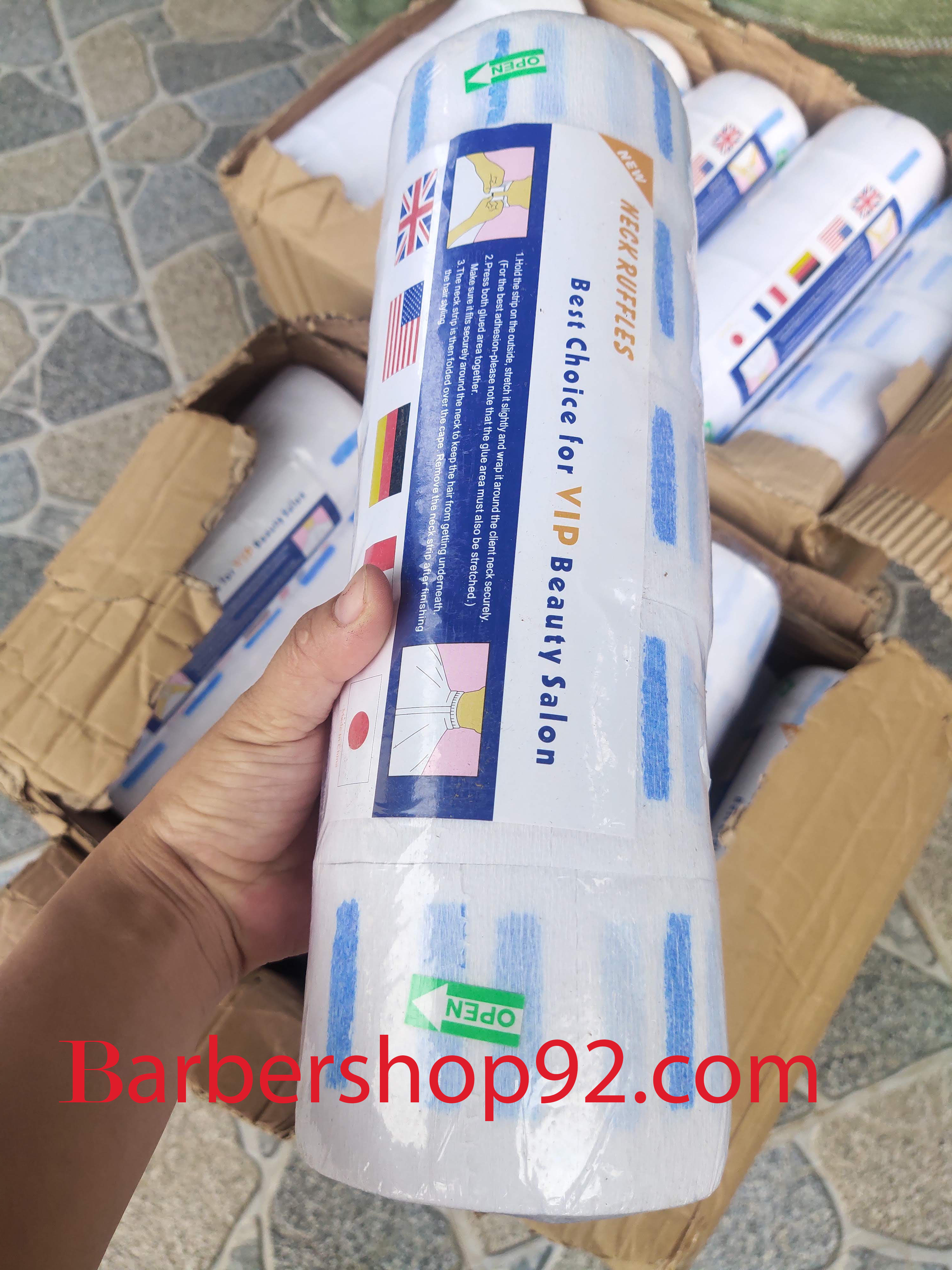 Giấy quấn cổ chặn tóc