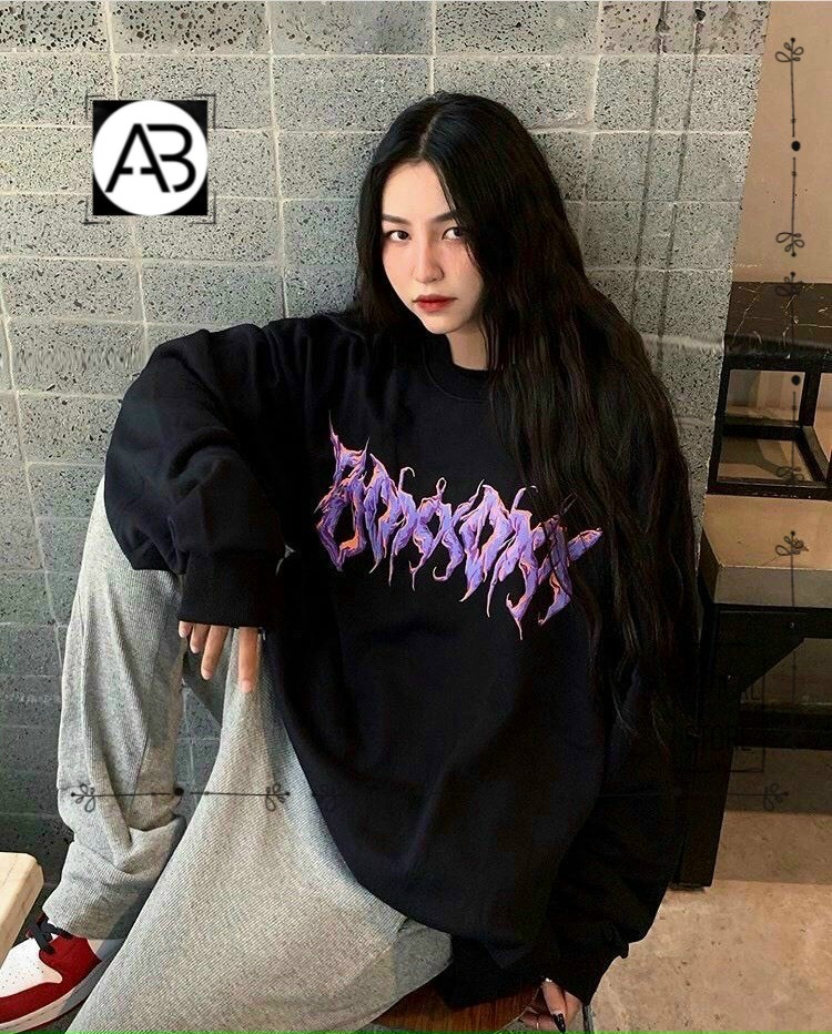Áo sweater siêu ngầu cá tính dành cho nam nữ vải nỉ TP022