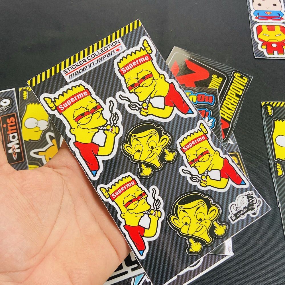 [HCM][TEM DẺO ĐEP KHÔNG TƯỞNG ] TEM DÁN XETRANG TRÍ XE NHIỀU LOGO CỰC CHẤT CỰC NGẦU (MINI TEM SUPERME)