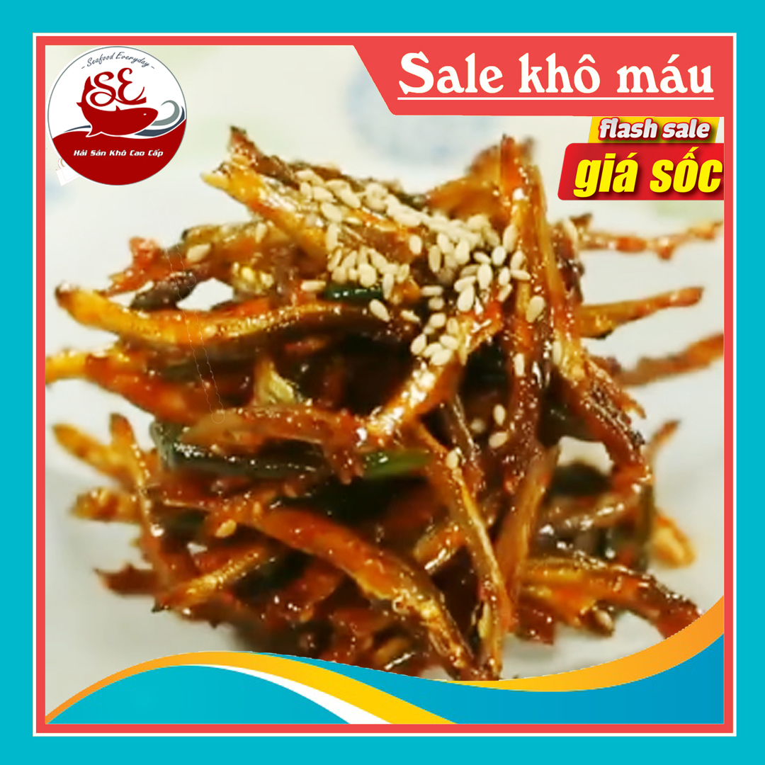 Khô Cá Cơm 💥 Hải Sản Khô Cao Cấp 💥 phơi từ 3 nắng trở lên đảm bảo vệ sinh an toàn thực phẩm, khô được phơi đủ nắng và đóng gói túi hút chân không sạch đẹp