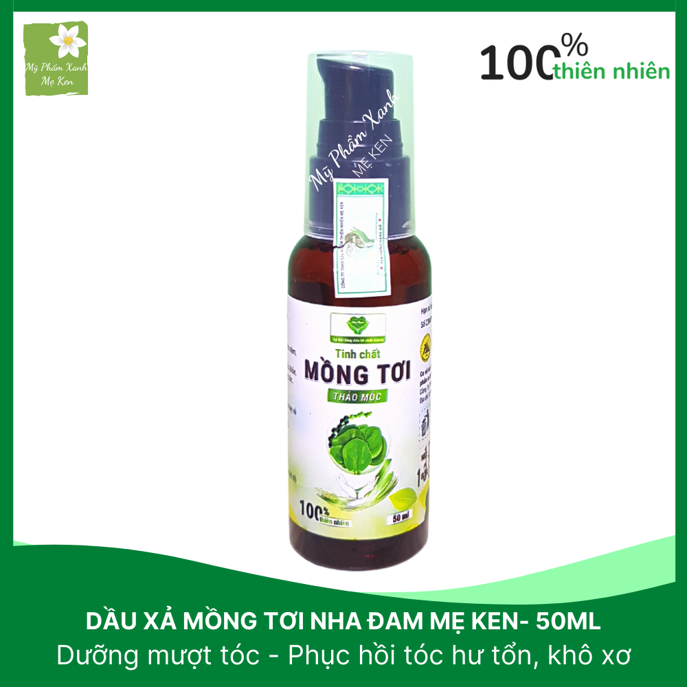 Dầu xả tóc thiên nhiên Mẹ Ken Dưỡng mượt tóc, tăng cường độ ẩm,phục hồi tóc hư tổn, ngăn tóc gãy rụng,  giúp tóc nhanh dài, bảo vệ tóc – Chai 50ml